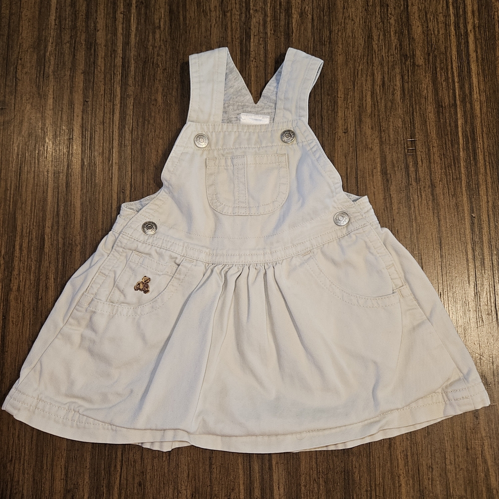 GAP Light Tan Kids Overall Dress